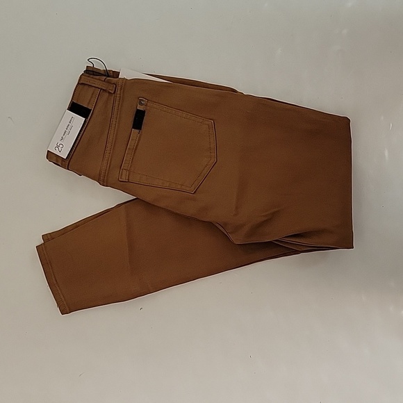 NWT 7 For All Mankind sz 25 tan oiled denim super skinny - Picture 1 of 4